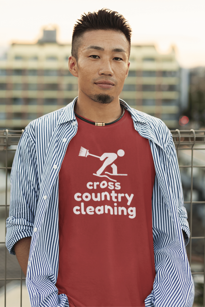 Cross Country Cleaning Savvy Cleaner Funny Cleaning Shirts Men's Standard T-Shirt