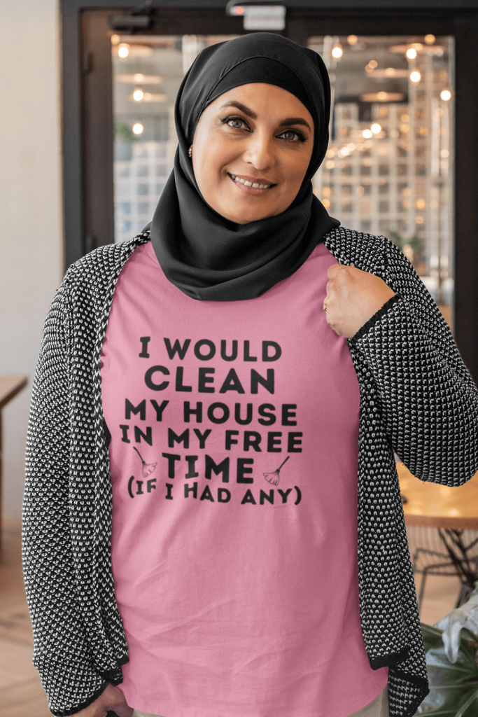 In My Free Time Savvy Cleaner Funny Cleaning Shirts Classic Women's Standard Tee