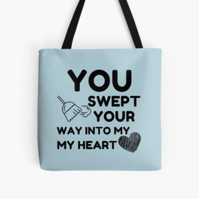 Swept Your Way Savvy Cleaner Funny Cleaning Gifts Print Tote
