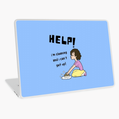 Help I'm Cleaning Savvy Cleaner Funny Cleaning Gifts Laptop Skin
