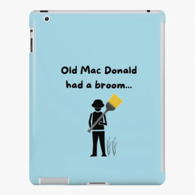 Old Mac Donald Savvy Cleaner Funny Cleaning Gifts iPad Snap Case