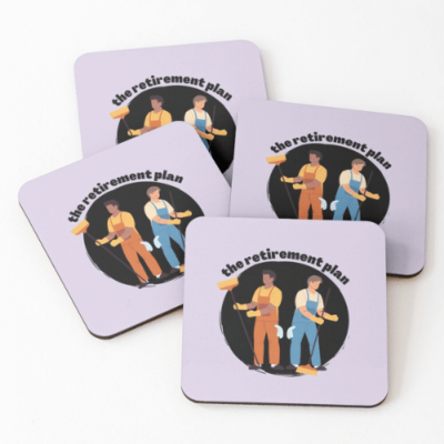 The Retirement Plan Savvy Cleaner Funny Cleaning Gifts Coasters