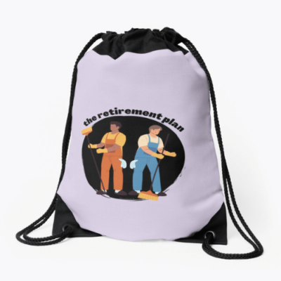 The Retirement Plan Savvy Cleaner Funny Cleaning Gifts Drawstring Bag