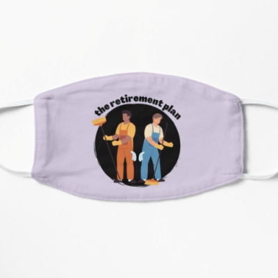 The Retirement Plan Savvy Cleaner Funny Cleaning Gifts Flat Mask