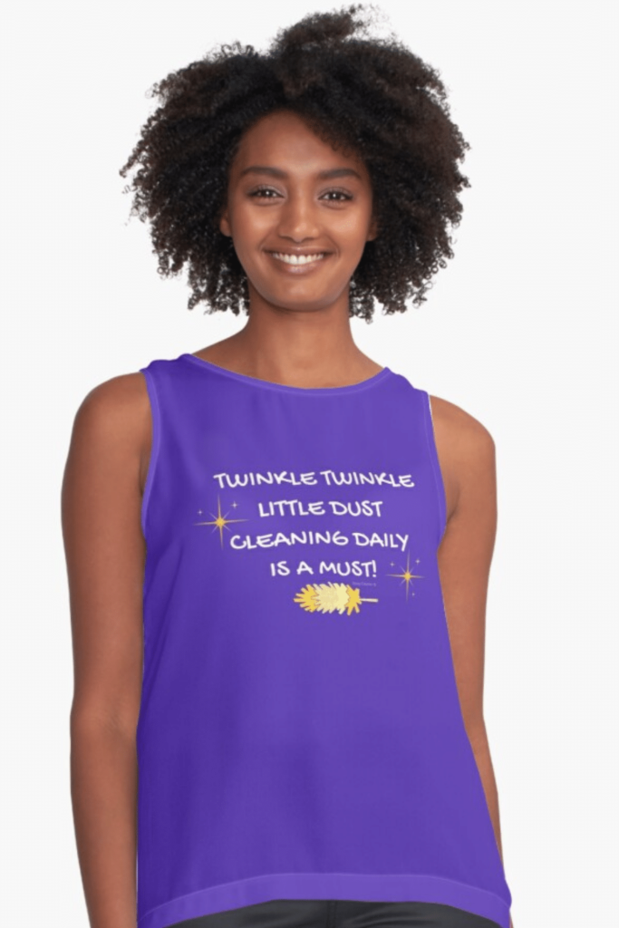 Twinkle Little Dust Savvy Cleaner Funny Cleaning Shirts Sleeveless Top