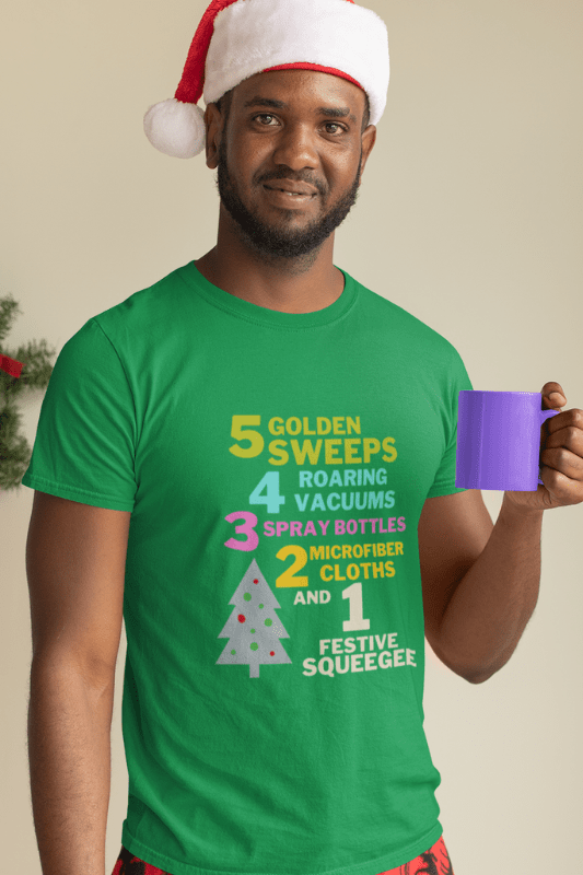 1 Festive Squeegee Savvy Cleaner Funny Cleaning Shirts Premium T-Shirt