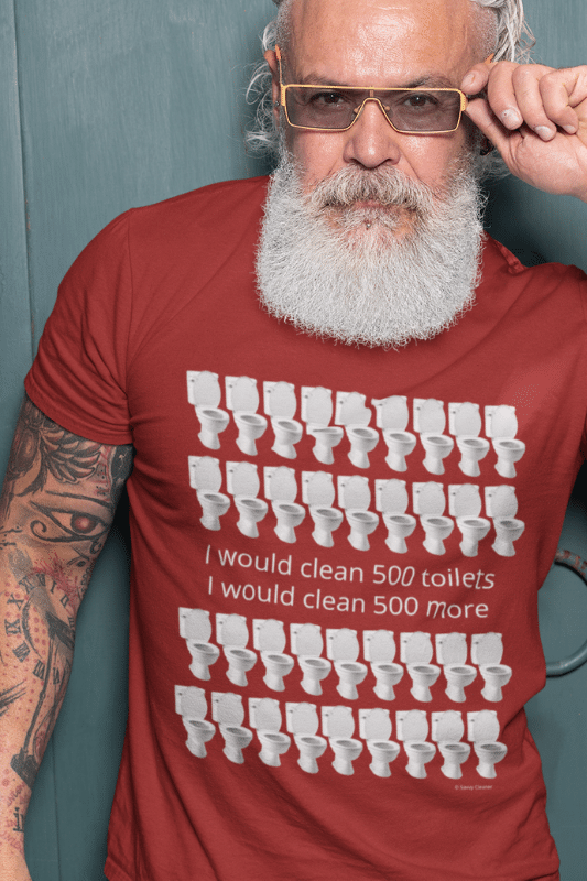 500 Toilets Savvy Cleaner Funny Cleaning Shirts Standard Tee