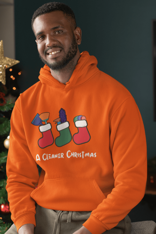 A Cleaner Christmas Savvy Cleaner Funny Cleaning Shirts Classic Pullover Hoodie
