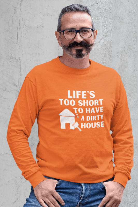 A Dirty House Savvy Cleaner Funny Cleaning Shirts Long Sleeve Tee