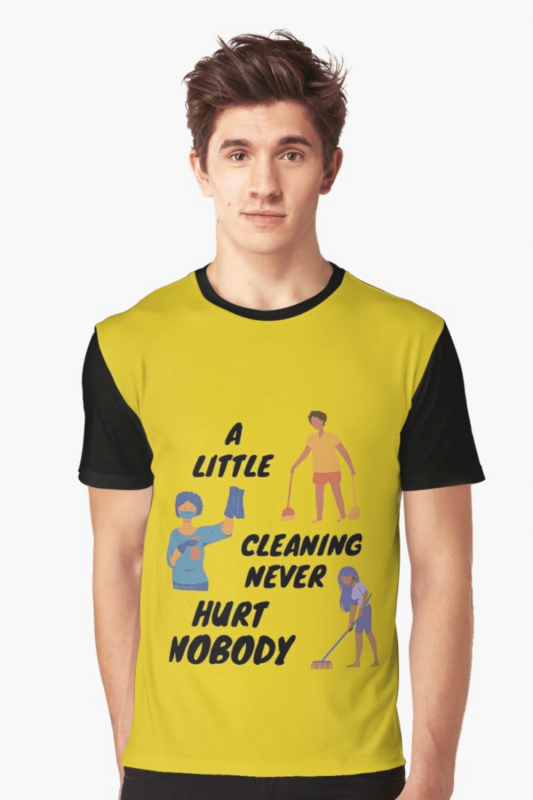 A Little Cleaning Savvy Cleaner Funny Cleaning Shirts Graphic Tee