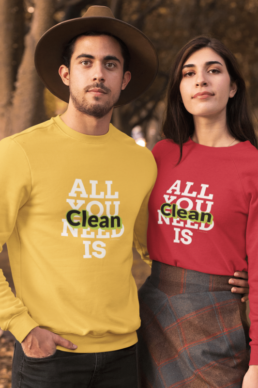 All You Need is Clean Savvy Cleaner Funny Cleaning Shirts Long Sleeve Tee