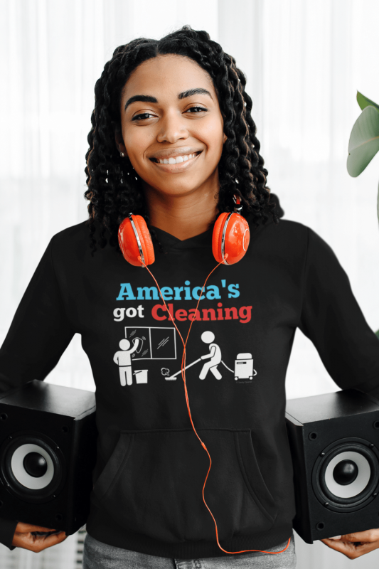 America's Got Cleaning Savvy Cleaner Funny Cleaning Shirts Premium Pullover Hoodie