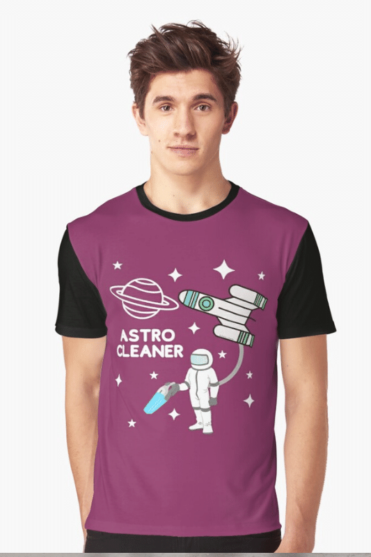 Astro Cleaner Savvy Cleaner Funny Cleaning Shirts Graphic Tee