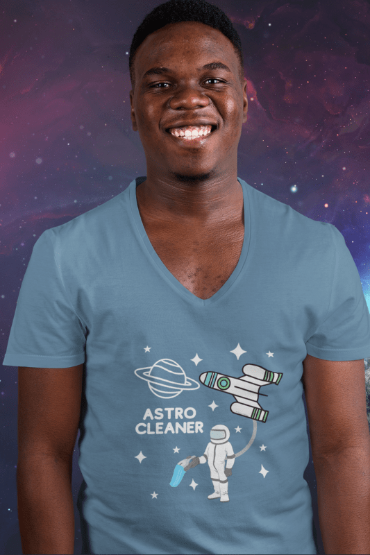 Astro Cleaner Savvy Cleaner Funny Cleaning Shirts Premium V-Neck T-Shirt