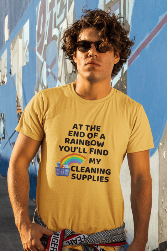 At The End Of The Rainbow Savvy Cleaner Funny Cleaning Shirts Premium Tee
