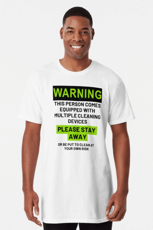 At Your Own Risk Savvy Cleaner Funny Cleaning Shirts Long T-Shirt