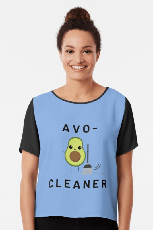 Avo-Cleaner Savvy Cleaner Funny Cleaning Shirts Chiffon Top