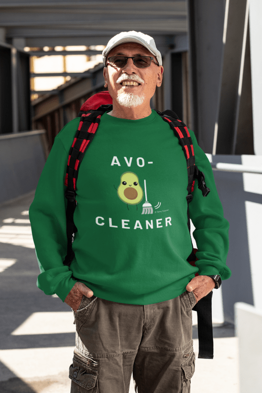 Avo-Cleaner, Savvy Cleaner Funny Cleaning Shirts, Classic Crewneck Sweatshirt