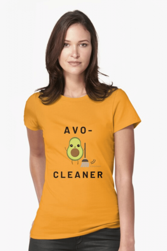 Avo-Cleaner Savvy Cleaner Funny Cleaning Shirts Fitted Tee