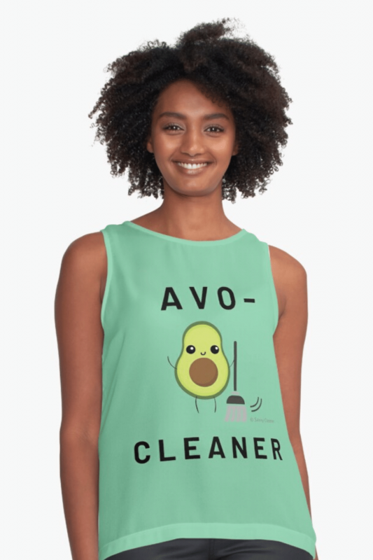 Avo-Cleaner Savvy Cleaner Funny Cleaning Shirts Sleeveless Top
