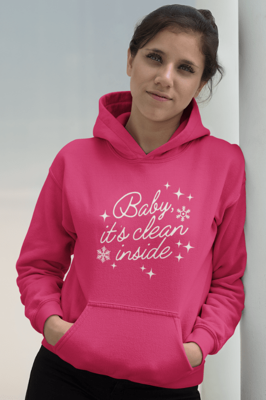 Baby It's Clean Inside Savvy Cleaner Funny Cleaning Shirts Classic Pullover Hoodie