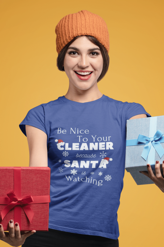 Be Nice to Your Cleaner Savvy Cleaner Funny Cleaning Shirts Women's Standard Tee