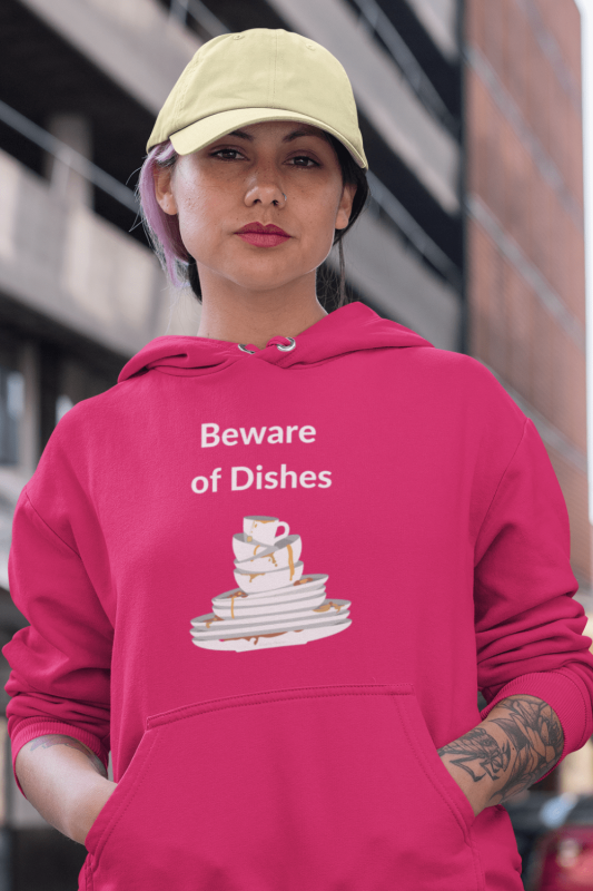 Beware of Dishes Savvy Cleaner Funny Cleaning Shirts Classic Pullover Hoodie