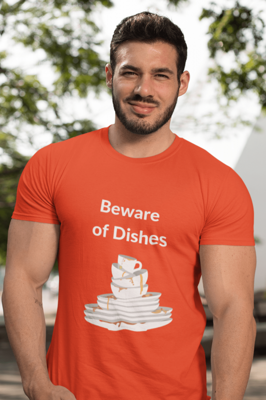 Beware of Dishes Savvy Cleaner Funny Cleaning Shirts Comfort T-Shirt