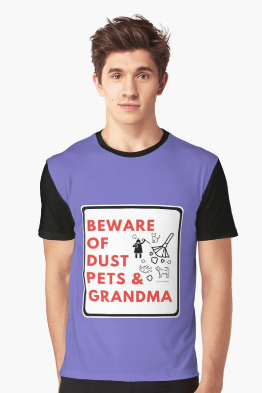 Beware of Grandma Savvy Cleaner Funny Cleaning Shirts Graphic Tee