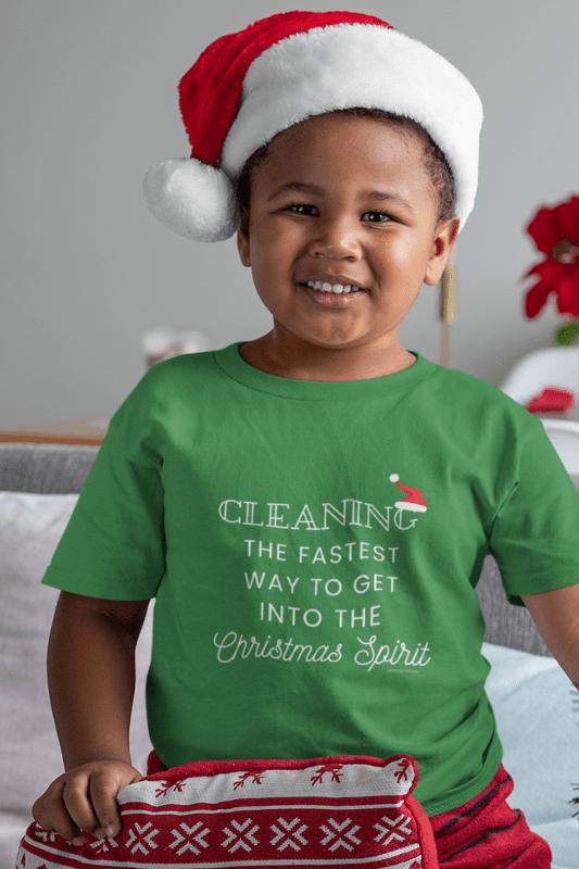 Christmas Spirit, Savvy Cleaner Funny Cleaning Shirts, Kids Premium T-Shirt