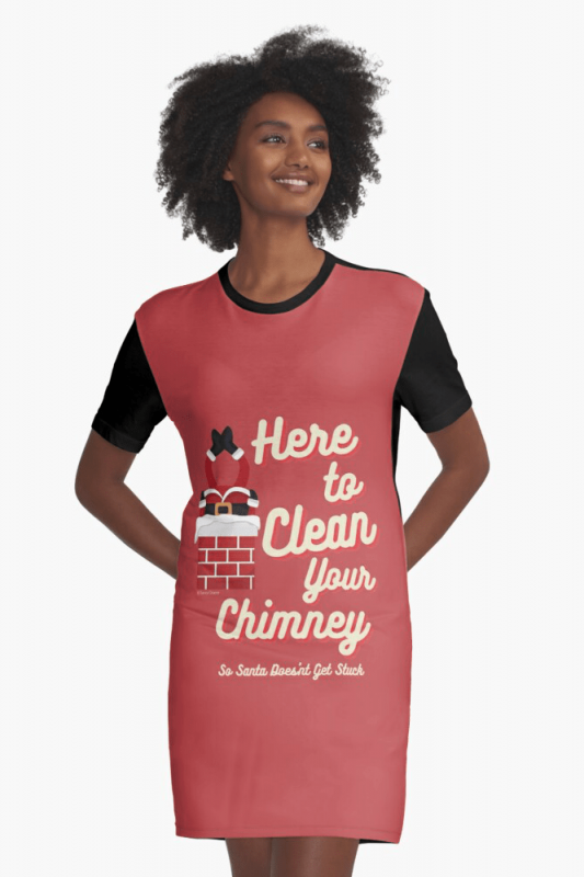 Clean Your Chimney, Savvy Cleaner, Funny Cleaning Shirts, Graphic Dress