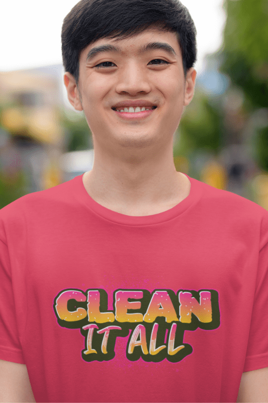 Clean it All, Savvy Cleaner Funny Cleaning Shirts, Triblend T-Shirt