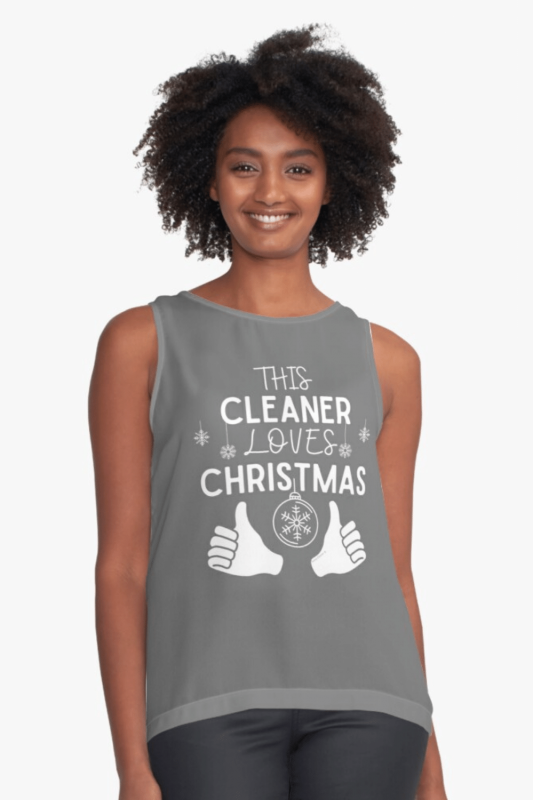 Cleaner Loves Christmas Sleeveless Top