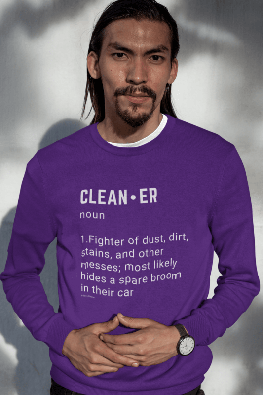 Cleaner Noun Savvy Cleaner Funny Cleaning Shirts Classic Long Sleeve T-Shirt