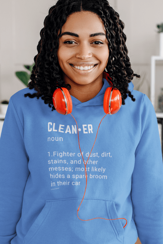 Cleaner Noun Savvy Cleaner Funny Cleaning Shirts Classic Pullover Hoodie
