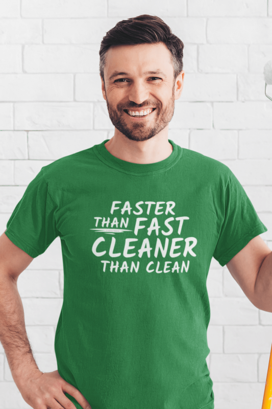 Cleaner Than Clean Savvy Cleaner Funny Cleaning Shirts Men's Standard Tee