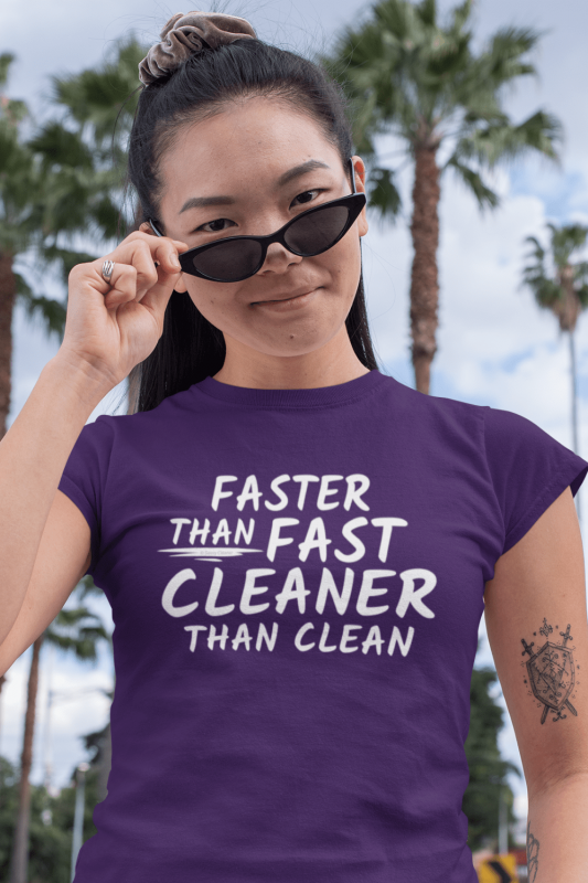 Cleaner Than Clean Savvy Cleaner Funny Cleaning Shirts Women's Standard T-Shirt