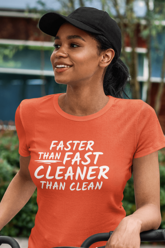 Cleaner Than Clean Savvy Cleaner Funny Cleaning Shirts Women's Standard Tee