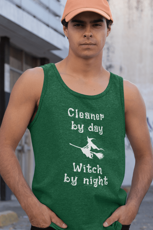 Cleaner by Day Savvy Cleaner Funny Cleaning Shirts Premium Tank Top