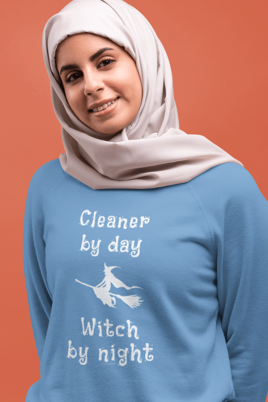 Cleaner by Day Savvy Cleaner Funny Cleaning Shirts Women's Slouchy Sweatshirt
