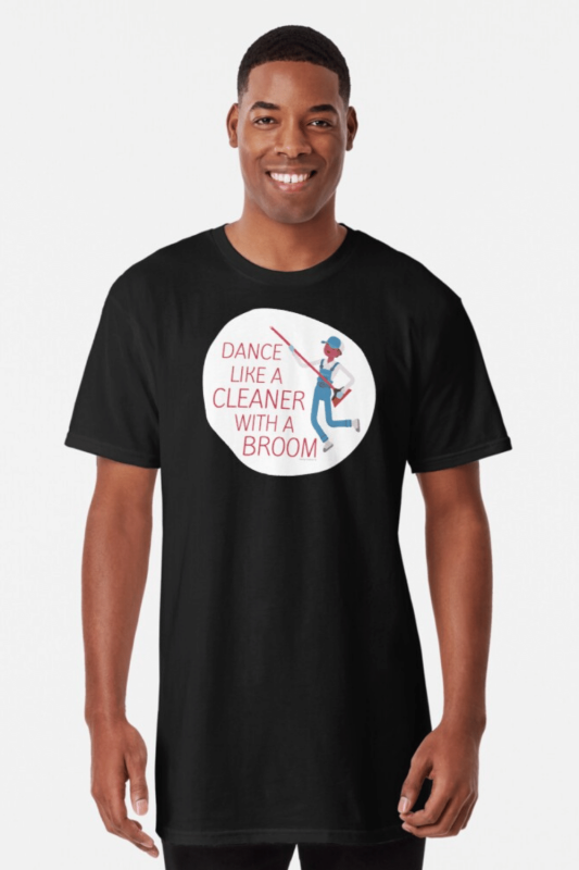 Cleaner with a Broom Savvy Cleaner Funny Cleaning Shirts Long Tee