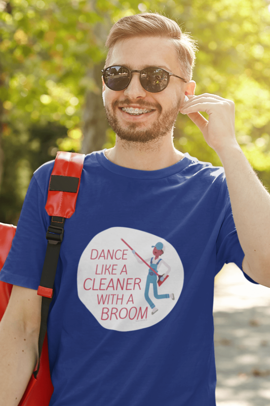 Cleaner with a Broom Savvy Cleaner Funny Cleaning Shirts Men's Standard Tee