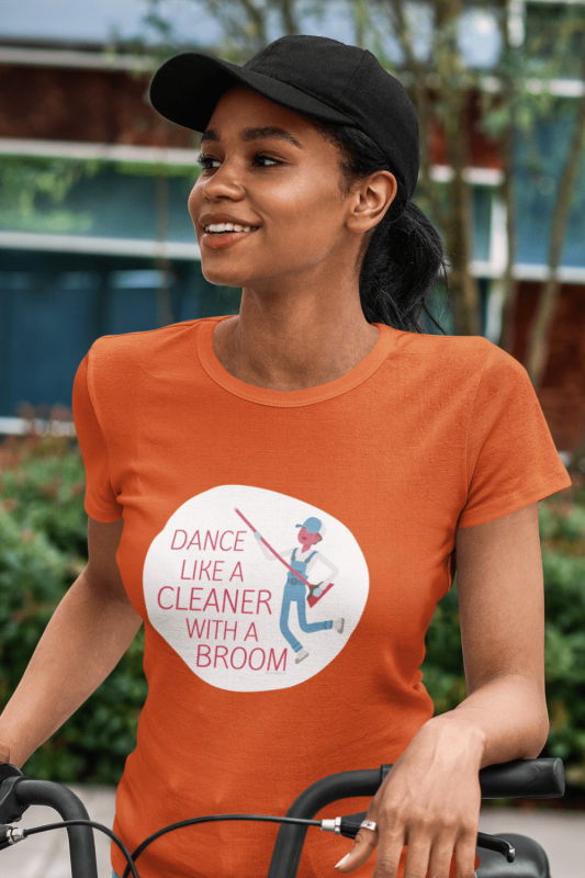 Cleaner with a Broom Savvy Cleaner Funny Cleaning Shirts Women's Standard T-Shirt