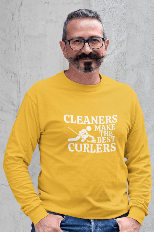 Cleaners Make the Best Curlers Savvy Cleaner Funny Cleaning Shirts Classic Long Sleeve Tee