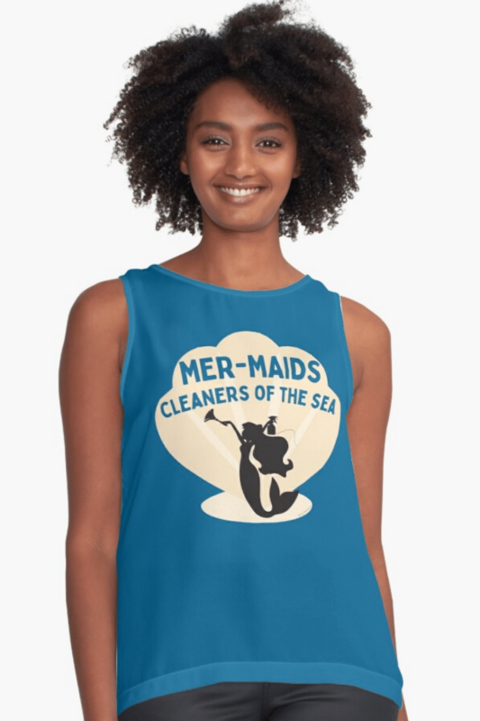 Cleaners of the Sea Savvy Cleaner Funny Cleaning Shirts Sleeveless Top