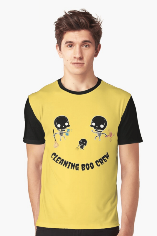 Cleaning Boo Crew Savvy Cleaner Funny Cleaning Shirts Graphic T-Shirt