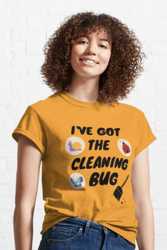Cleaning Bug Savvy Cleaner Funny Cleaning Shirts Classic T-Shirt