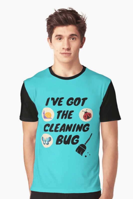 Cleaning Bug Savvy Cleaner Funny Cleaning Shirts Graphic T-Shirt