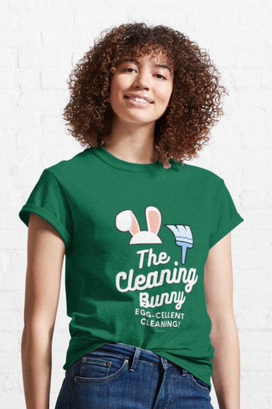 Cleaning Bunny Savvy Cleaner Funny Cleaning Shirts Classic T-Shirt
