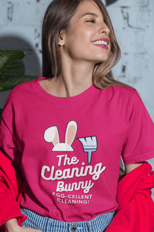Cleaning Bunny Savvy Cleaner Funny Cleaning Shirts Women's Classic T-Shirt